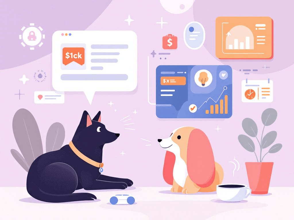 A professional abstract illustration representing the concept of What Makes Pet Technology Actually