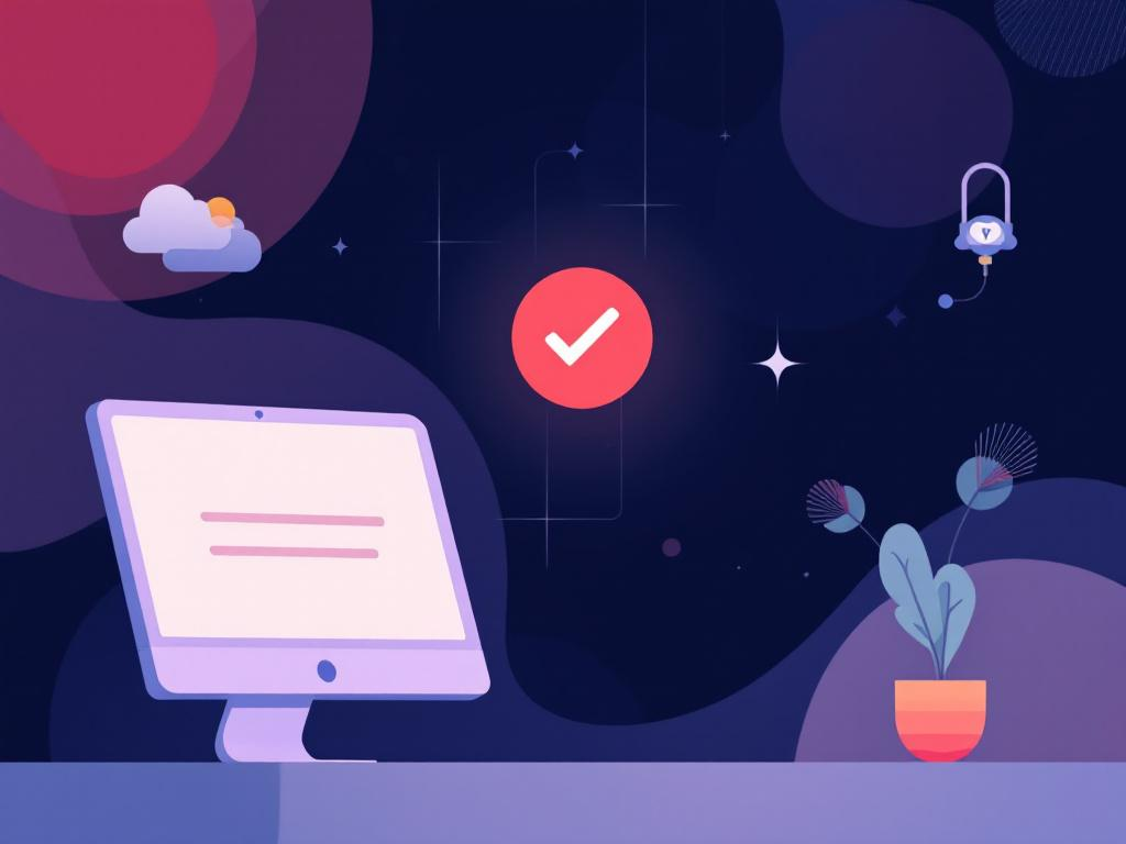 A professional abstract illustration representing the concept of Configuring Device-Level Protection in Digital Parenting ...