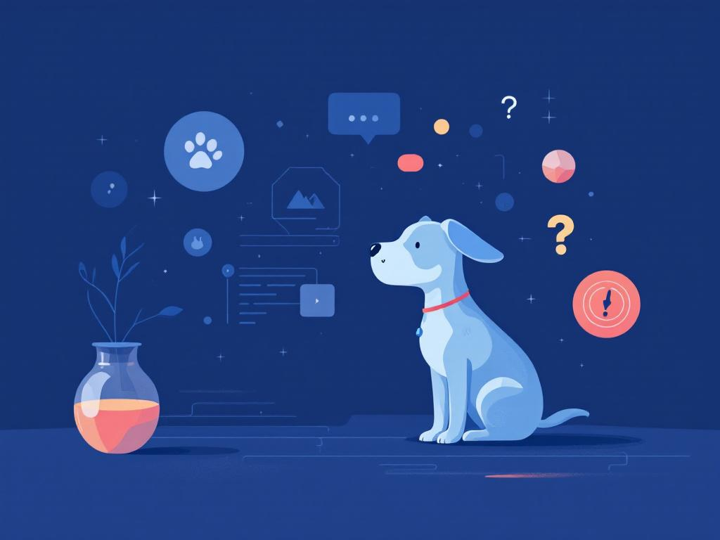 A professional abstract illustration representing the concept of Start With Two Questions, Not a Spec Sheet in Pets & Pet ...